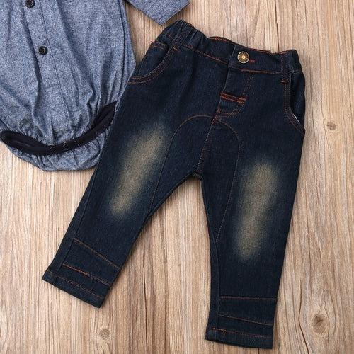 0 24M New Infant Kids Baby Boys Gentleman Clothes