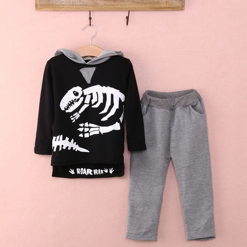 Cool Baby Boys Kids Dinosaur Skeleton Clothes