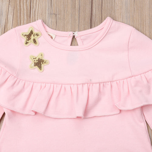 2018 Little Girls Santa Claus Clothes Sets Kids