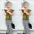 3PCS Kids Baby Girls Clothes Sleeveless Tops T