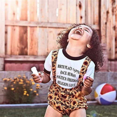 3pcs Toddler Kids Baby Girls Clothes Summer Letter