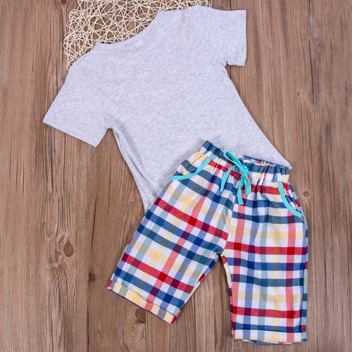Baby Boy Kid Cartoon Hamburg Clothes Sets Summer