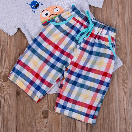 Baby Boy Kid Cartoon Hamburg Clothes Sets Summer